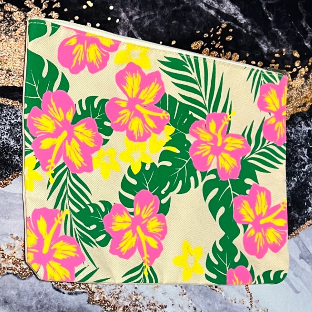 CANVAS FLORAL PRINT BAG